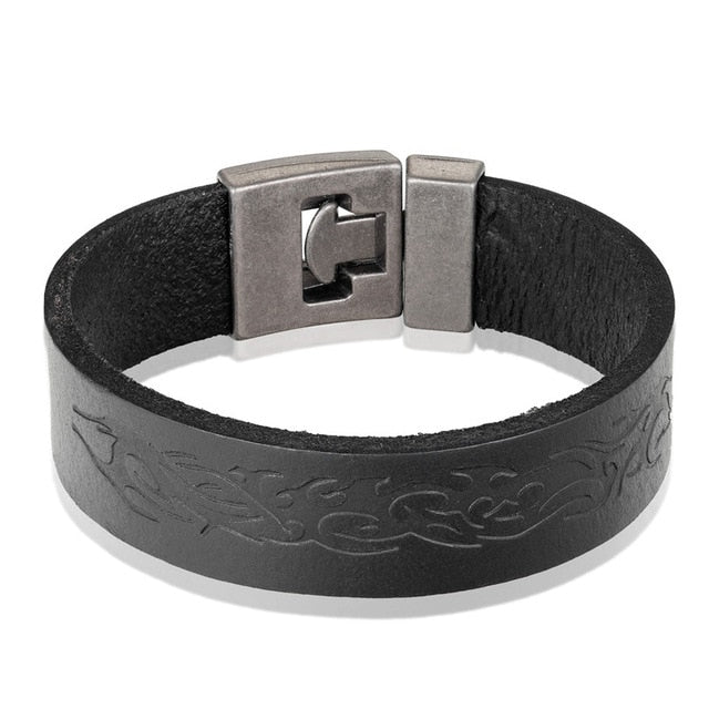 Trendy Leather Men Braided Bracelet