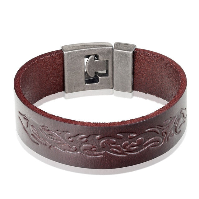 Trendy Leather Men Braided Bracelet