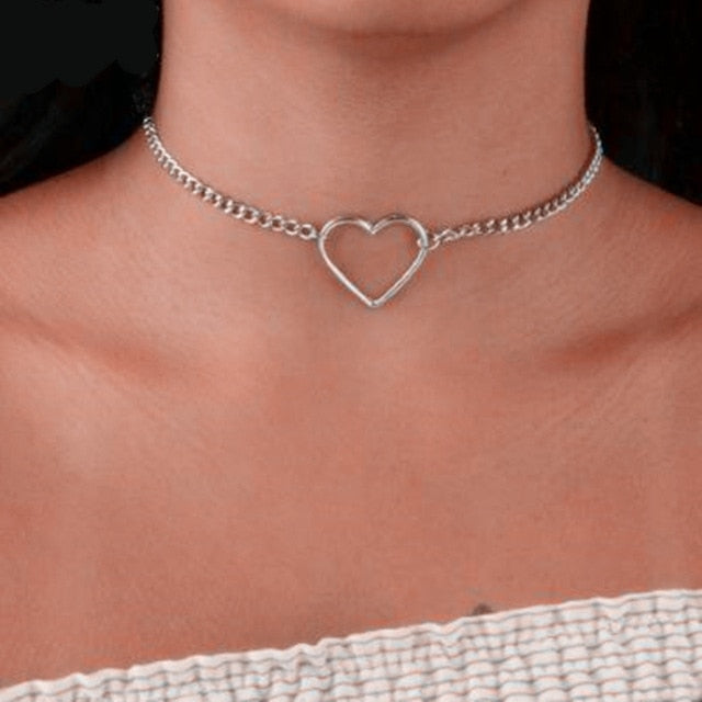 Gold Rose Statement Pendant Necklace