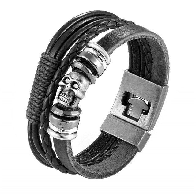 Trendy Leather Men Braided Bracelet
