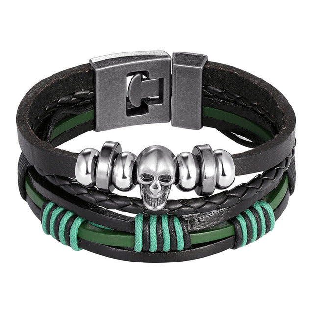 Trendy Leather Men Braided Bracelet