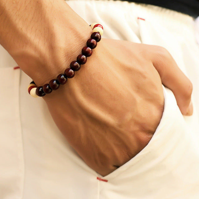 Lava Stone Men Bracelet