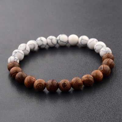 Lava Stone Men Bracelet