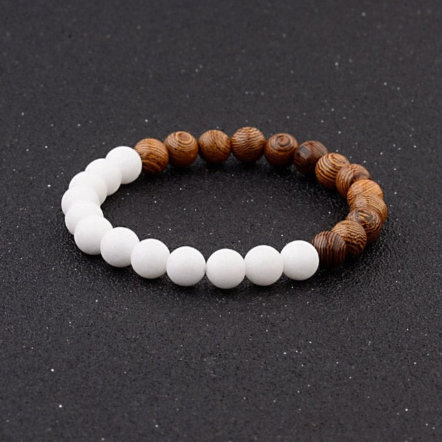 Lava Stone Men Bracelet