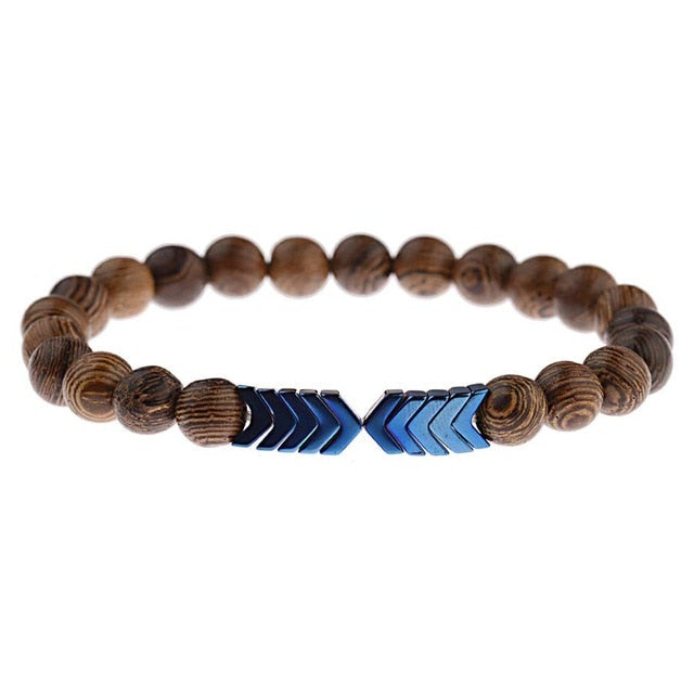 Lava Stone Men Bracelet