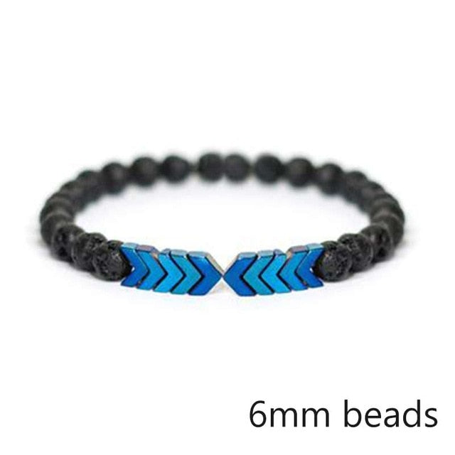 Lava Stone Men Bracelet