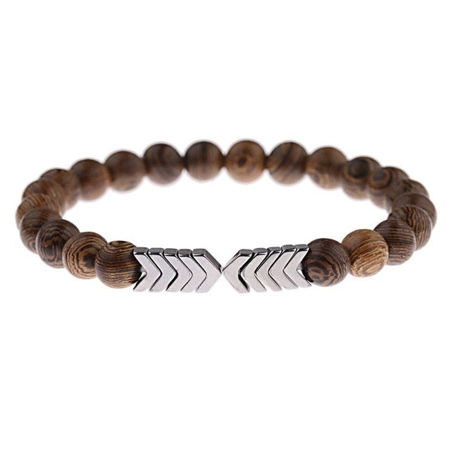 Lava Stone Men Bracelet