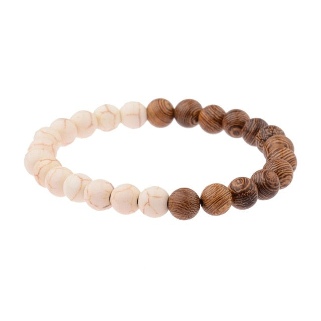 Lava Stone Men Bracelet