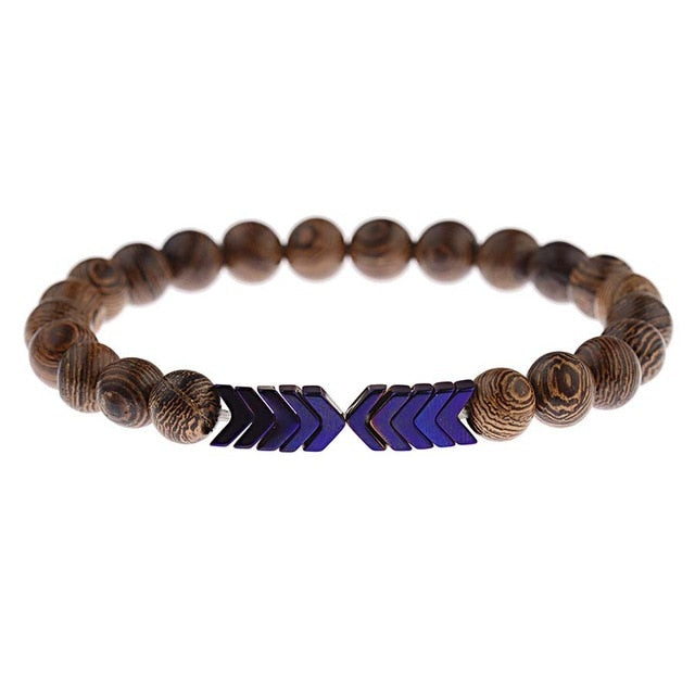 Lava Stone Men Bracelet