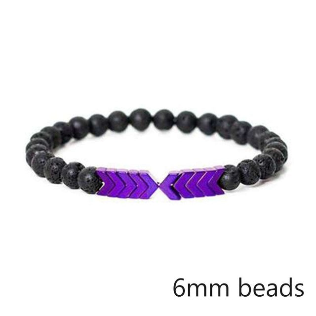 Lava Stone Men Bracelet