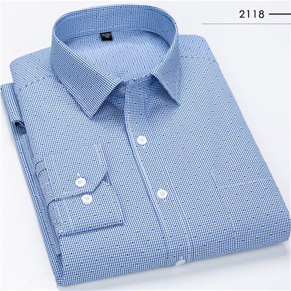 Classic Striped Plaid Men's Casual Shirt