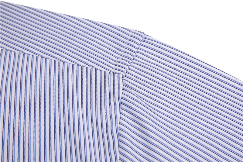 Classic Striped Plaid Men's Casual Shirt