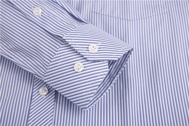 Classic Striped Plaid Men's Casual Shirt