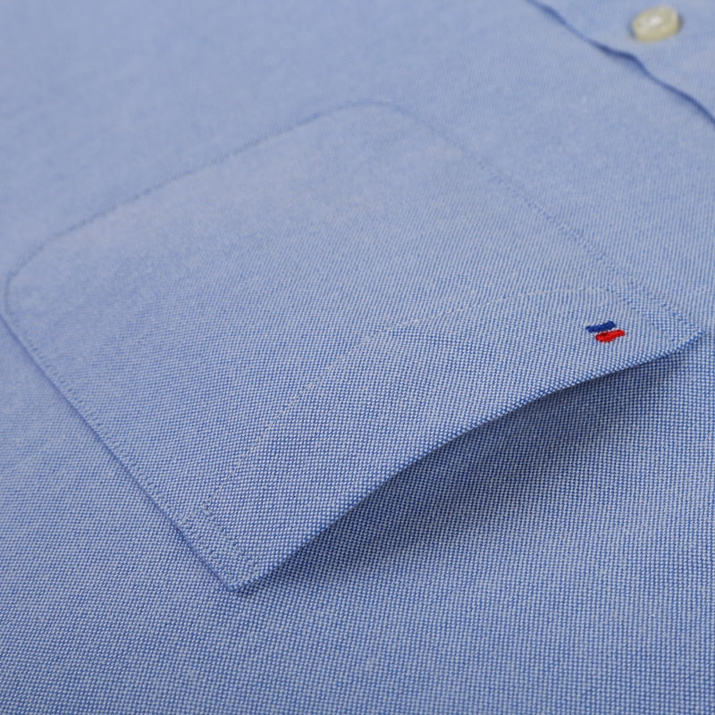 Mens Long Sleeve Solid Oxford Dress Shirt