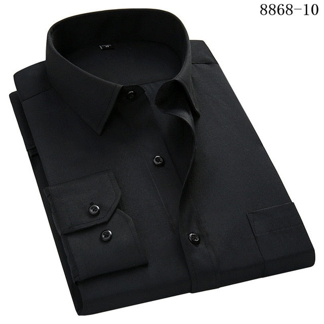 Men's Business Casual Long Sleeved Shirt