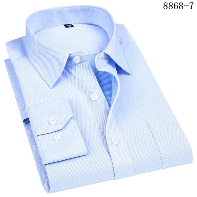 Men's Business Casual Long Sleeved Shirt