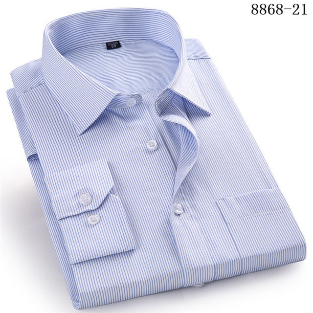 Men's Business Casual Long Sleeved Shirt