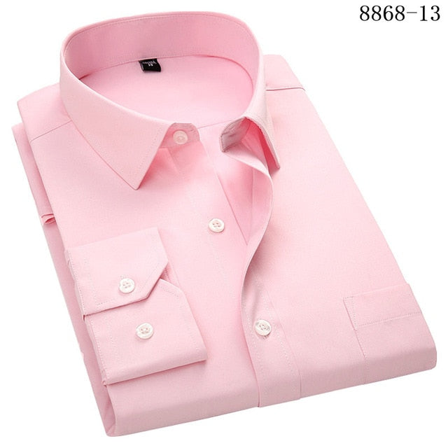Men's Business Casual Long Sleeved Shirt