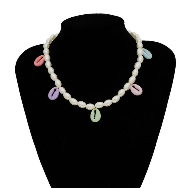 Multi Layered Pearl Choker Necklace