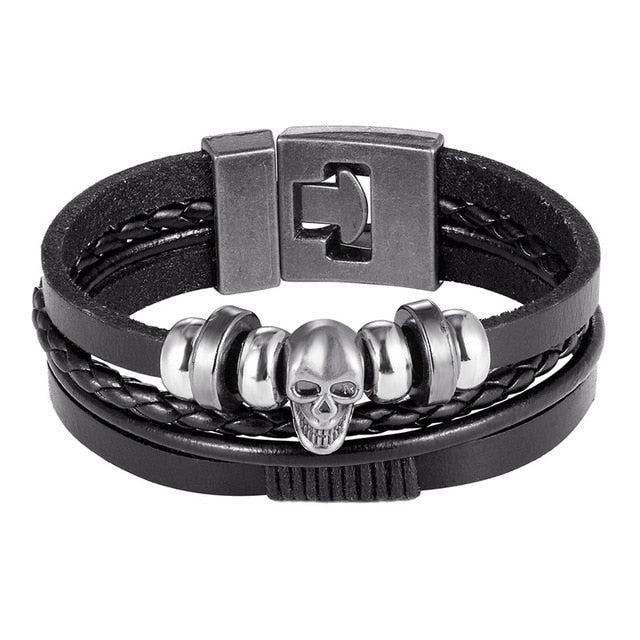 Trendy Leather Men Braided Bracelet