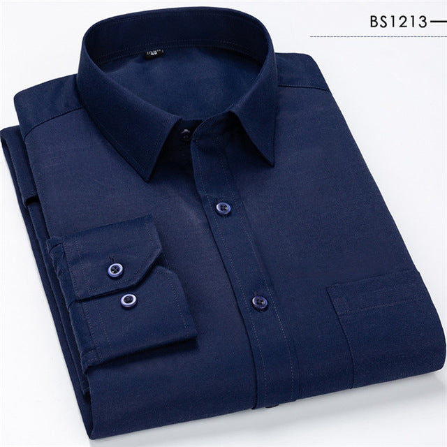 Classic Striped Plaid Men's Casual Shirt